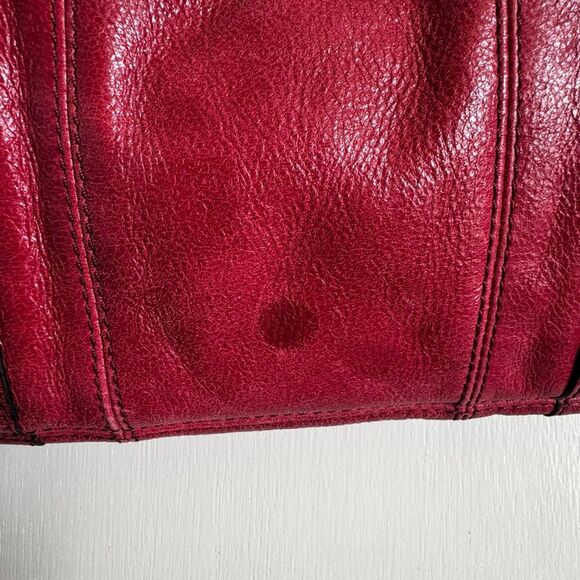 Vintage Betsey Johnson y2k Red Gold Large Hobo Bag - Picture 5 of 7